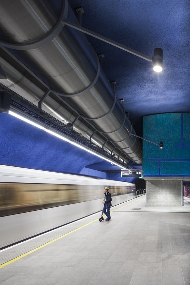 Stanice metra Loren od Arne Henriksen Arkitekter a MDH Arkitekter