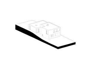 plusminusarchitects, Vrakuňa house, axonometrie – foto