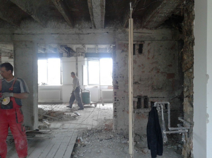 toito architekti, Byt G, průběh rekonstrukce – foto