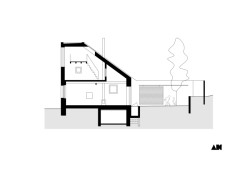 Řez (Rodinný dům v Kohoutovicích, Ateliér Kopecký)