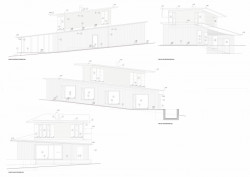 Letní dům u Štěchovic, Znamení čtyř - architekti, řez