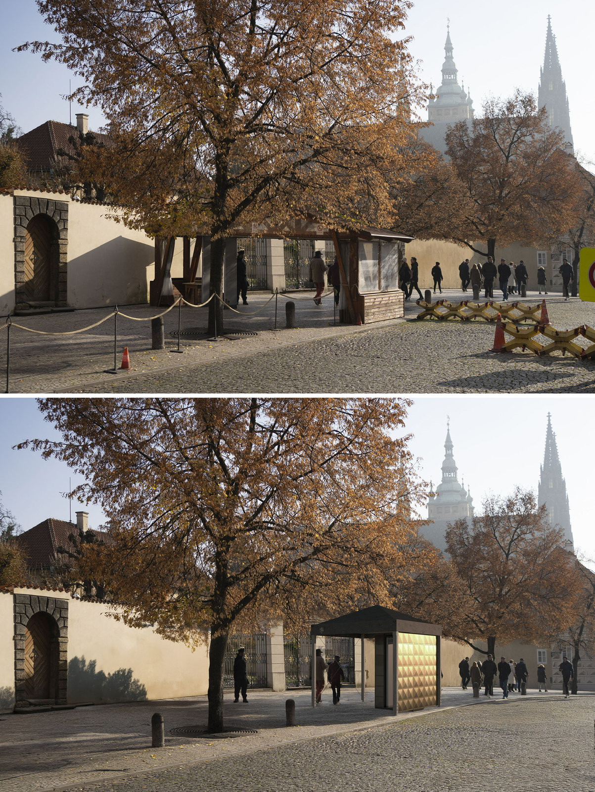 1. místo, ateliér HRA (před a po)