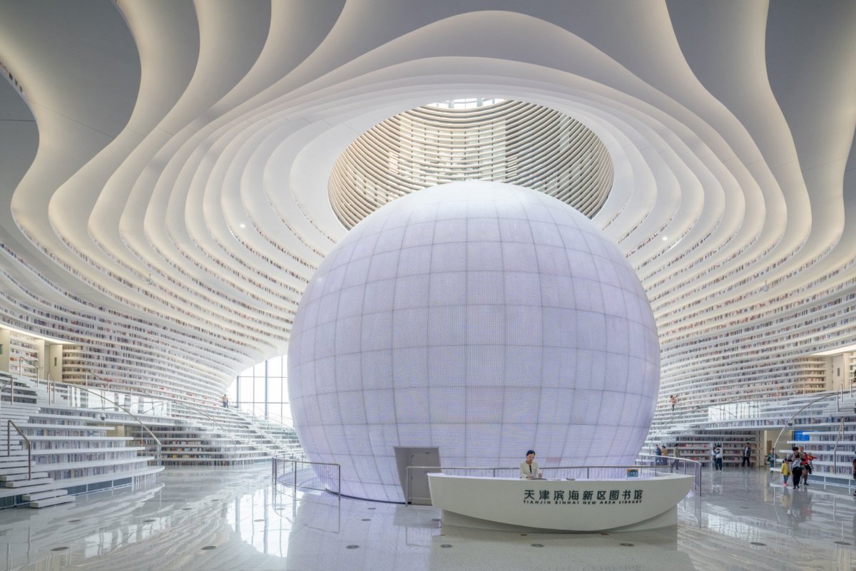MVRDV - Tianjin Binhai Library, Čína