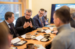 Předseda komory architektů Jan Kasl při vyhlášení architektonické soutěže