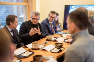 Předseda komory architektů Jan Kasl při vyhlášení architektonické soutěže