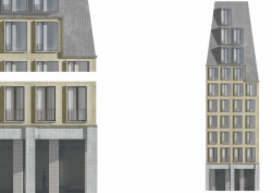 Filip Šefl, Bytový dům Plzeňská, detail fasády - foto