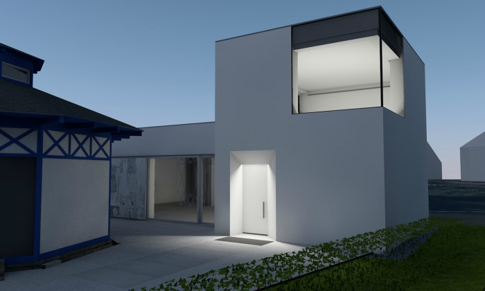 Výstavní galerie STAGE GARDEN, Janca architect / Karel Janča, vizualizace