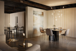 Samostatné stolní svítidlo ve tvaru tulipánu, které je každé originál, stejně jako závěsná verze. Tulip od Marca Sadlera