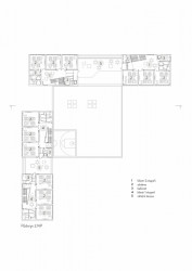 Základní škola Amos pro Psáry a Dolní Jirčany, SOA architekti, půdorys 2NP