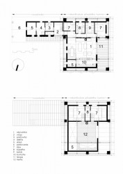 Rodinný dům ze stoletého humna, půdorys, Eliška Turanská