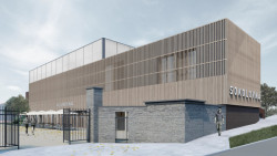 Sokolovna v Řeporyjích, archicraft, vizualizace.