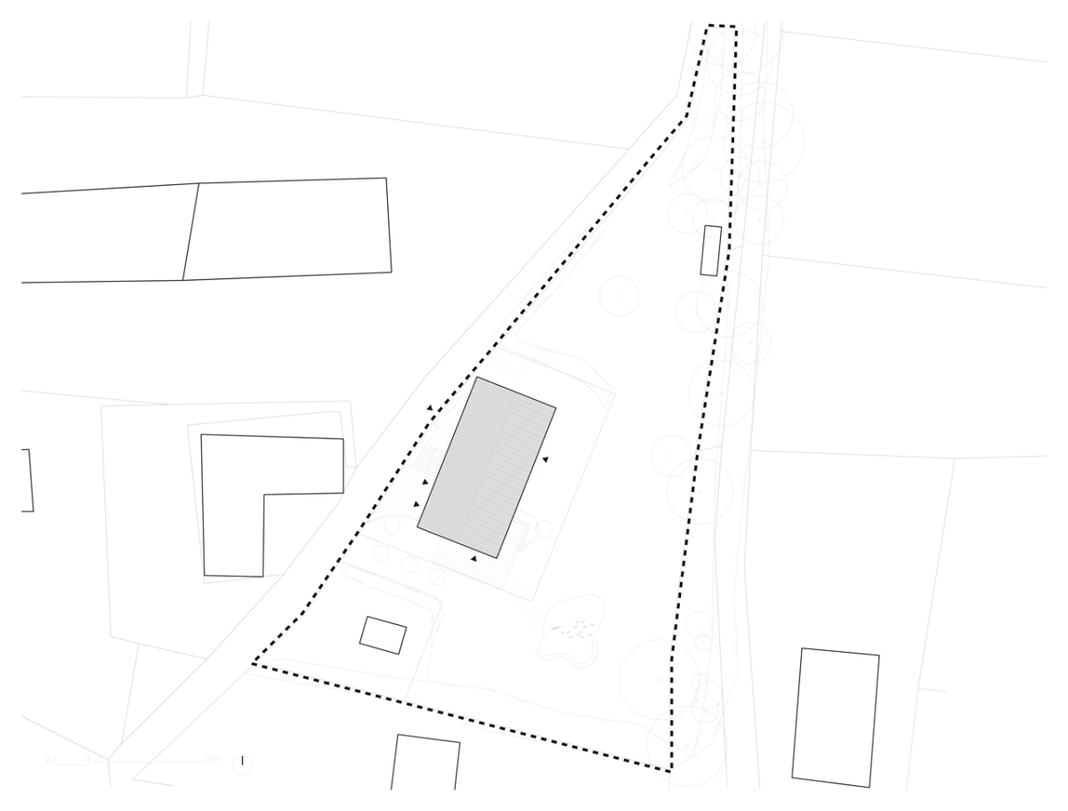 Studio Raketoplán, Stodola Benešov, situace – foto