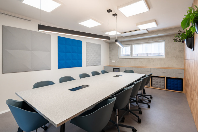 Komfortní zázemí výrobního areálu - interiér (Komerční dřevostavby od Eko Modular)