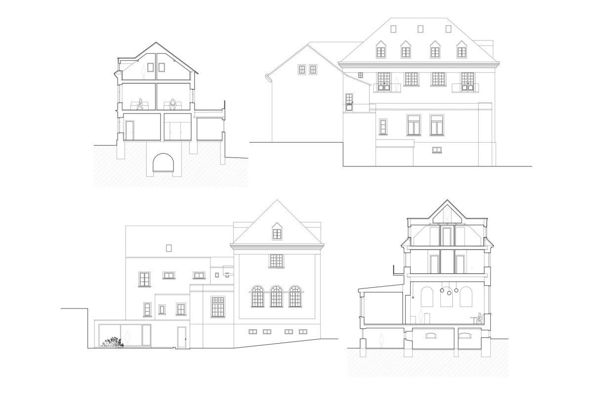 Řezy (atelier 67, hotel Slunce v Osečné)