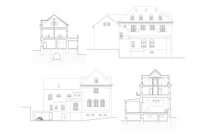 Řezy (atelier 67, hotel Slunce v Osečné)