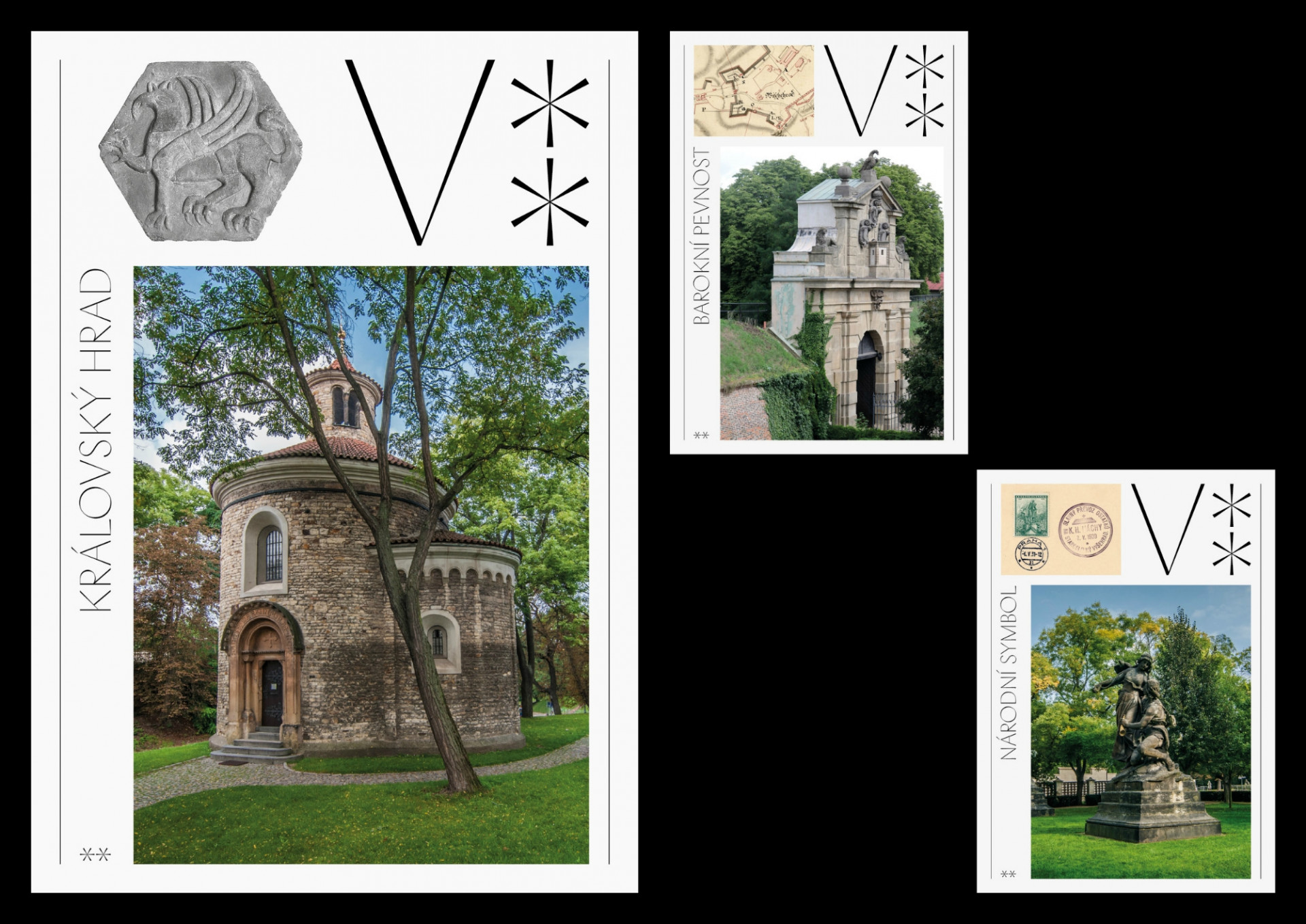 Nová vizuální identita Vyšehradu, Jan Matoušek a Miroko Maroko. Zdroj: CZECHDESIGN