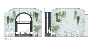 Lenka Míková Architect / Architektonické studio Markéta Bromová, Parlor Café, pohledy do hlavních prostor, kavárna – foto