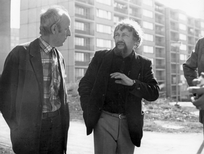 Ivo Oberstein při výstavbě Jihozápadního Města