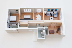 KZM - Rekonstrukce bytu, model, JRKVC