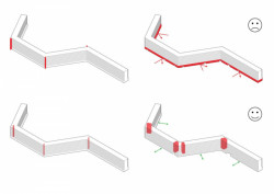 Vítěz letošní ceny Mies van der Rohe, panelákový dům deFlat v Amsterdamu od NL architects a XVW architectuur, půdorys