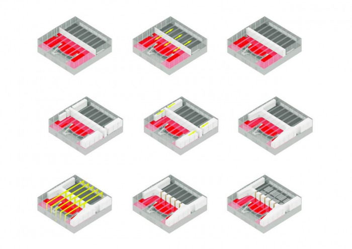 PROGRES ATELIER, Kongresový sál PVA EXPO Praha, schéma – foto