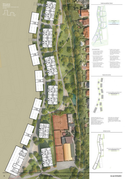 Bytový komplex Andromeda v Košících, situace, re:architekti