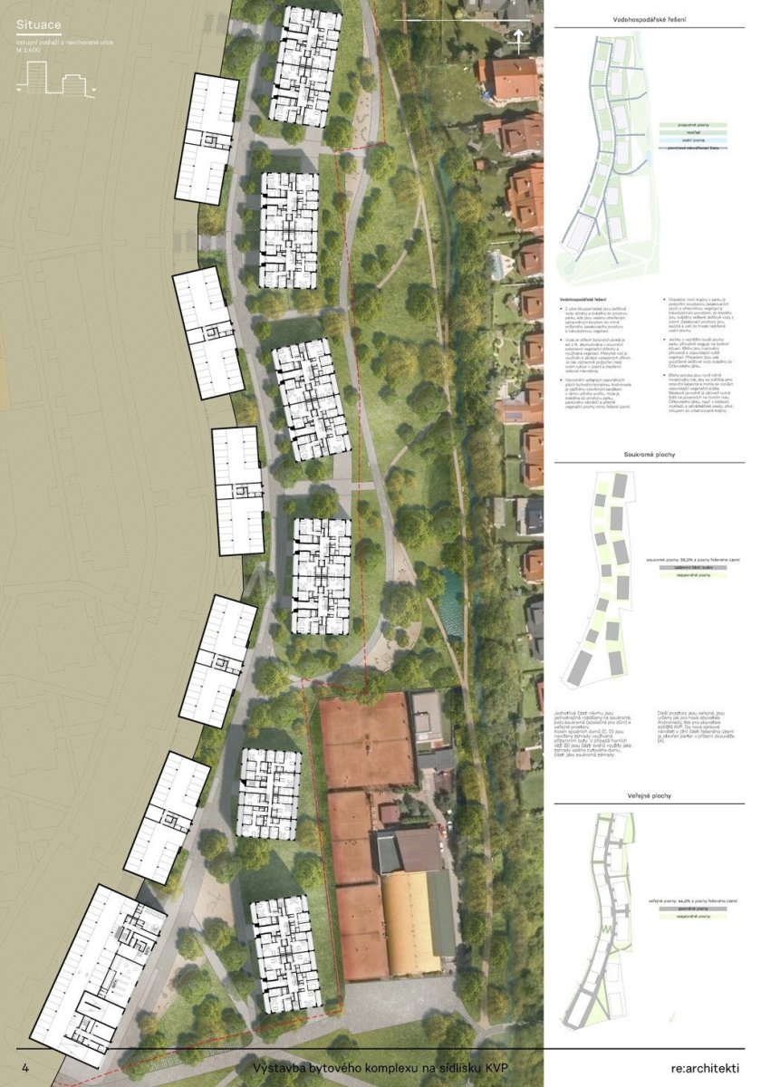 Bytový komplex Andromeda v Košících, situace, re:architekti