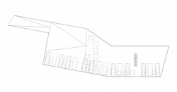 Administrativní budova ve Strančicích, půdorys střechy, Architektura s.r.o.