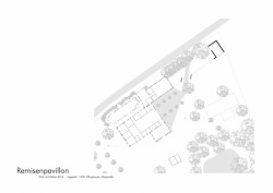 Zahradní domek Remisenpavillon, situace, Wirth Architekten