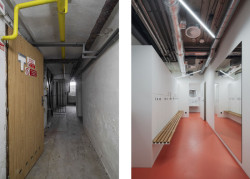 Sklepní prostory - Villy Fitz před a po rekonstrukci