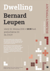 Přednáška Bernard Leupen / Dwelling - foto