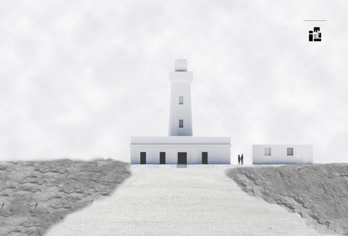 Eliška Kovaříková, Přestavba majáku na hotel v Syrakusách, Itálie, pohled severozápadní – foto