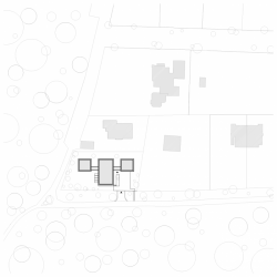 ADR s. r. o., Rodinný dům Klánovice, situace – foto