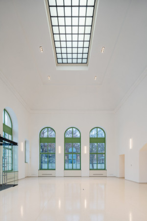 Pohled do hlavního sálu (Rekonstrukce restauračního pavilonu Bohemia; SGL Projekt)