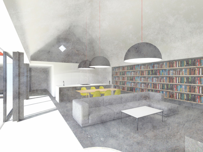 Rodinný dům v Blatnici pod Svatým Antonínkem, vizualizace, Air ateliér, Ateliér 6.