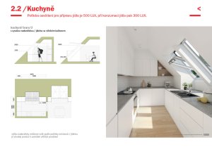 Velux - Design Guide - ilustrační ukázka z příručky.