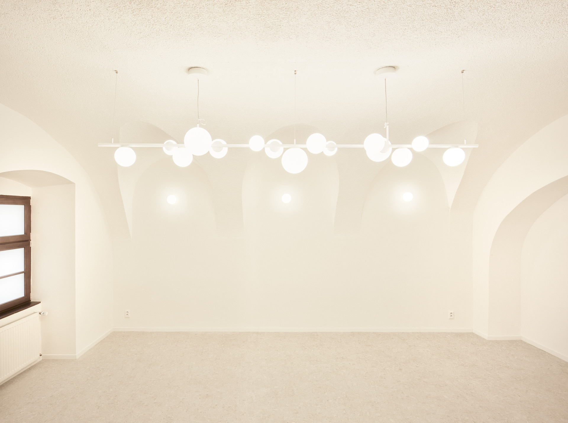 Multifunkční sál se nyní nachází v prostorách původního historického sálu