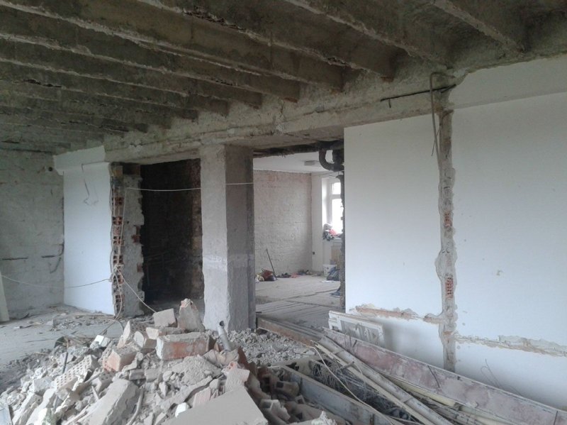 toito architekti, Byt G, průběh rekonstrukce – foto