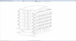 Ahoj Park Bratislava - axonometrický řez, čarová perspektiva