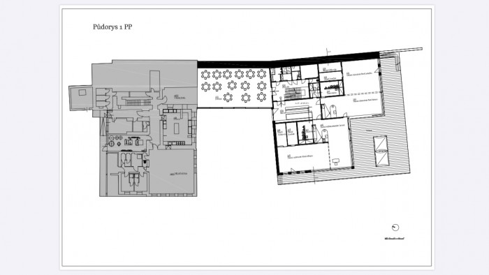 Mateřská školka v Nekoři, půdorys 1PP, MOLO ARCHITEKTI, zdroj : MOLO ARCHITEKTI