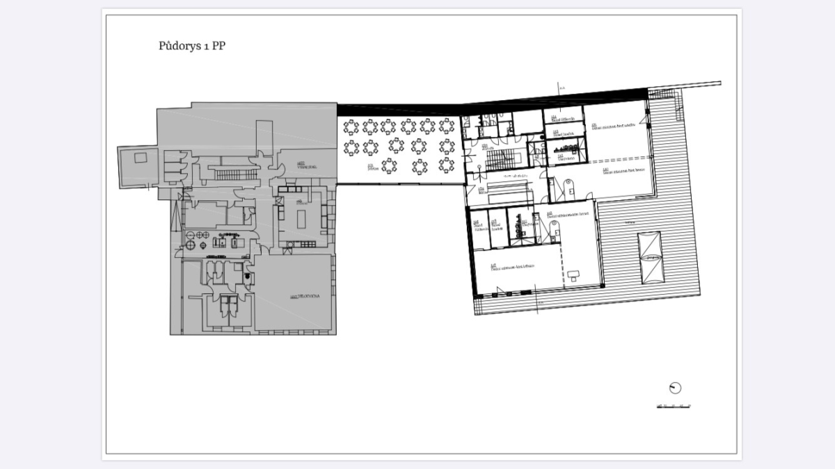 Mateřská školka v Nekoři, půdorys 1PP, MOLO ARCHITEKTI, zdroj : MOLO ARCHITEKTI