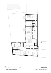 Bytový dům Prostějov, knesl kynčl architekti - půdorys 3.N.P.