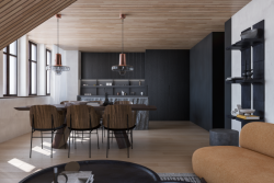 Návrh apartmánu Na Klecandě v Krkonoších od Terezy Stambolijské