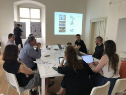 Prezentace soutěžního návrhu JinJan na hodnotícím zasedání poroty