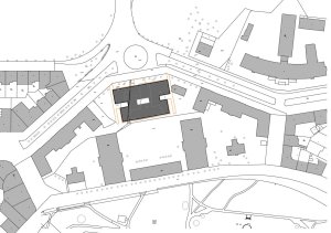 Parkovací dům Jana Gayera, architekti chmelík & partneři, situace.