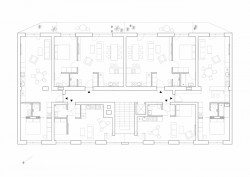 Bytový dům Račianska, GutGut, půdorys 2NP