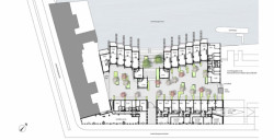 Bytové domy Loděnice, půdorys 1NP, Arons en Gelauff