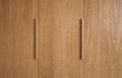 Detail vestavěného nábytku (Terasový dvojdům v Krči, martin cenek architecture)