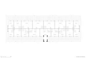 De Lakfabriek, půdorys střešní nástavby, Wenink Holtkamp Architecten