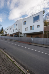 Parcela byla komplikovaná, takže zakomponovat na ni domy byla pro architekta Martina Čeňka výzva. (Trojdům, Martin Čeněk)